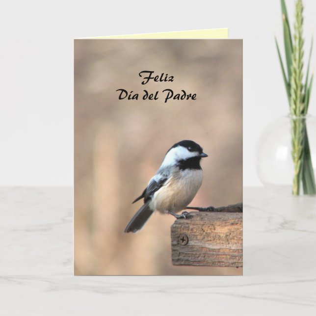 Chickadee Día Del Padre Karte (Vorderseite)
