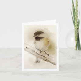 Chickadee Faltkarte Karte