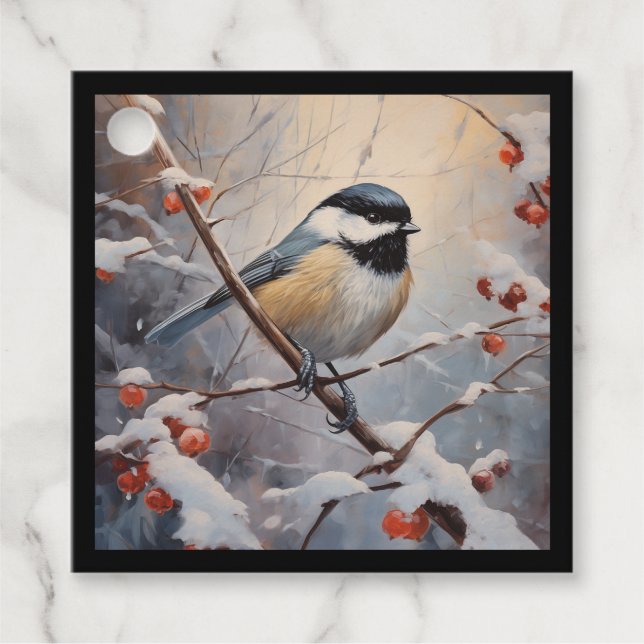 Chickadee Geschenkanhänger (Vorderseite)