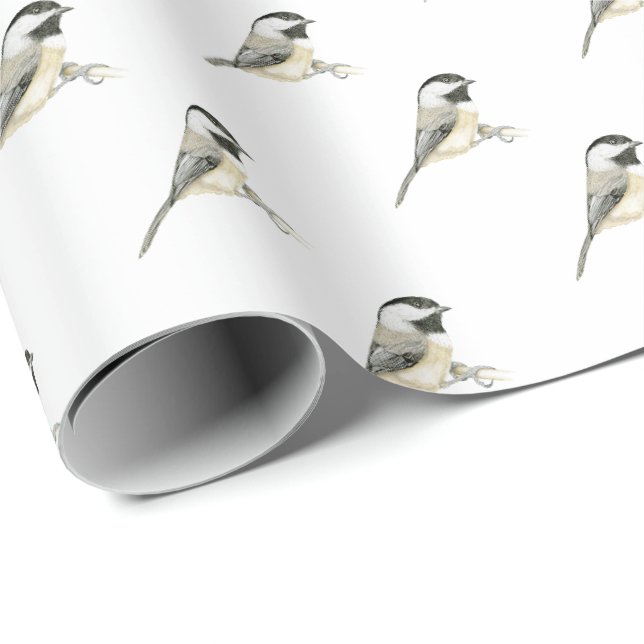 Chickadee-Geschenkwrap Geschenkpapier (Rolleneckpunkt)