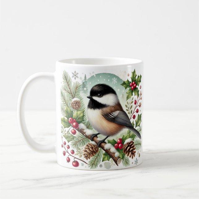 Chickadee Holiday Kaffeetasse (Links)