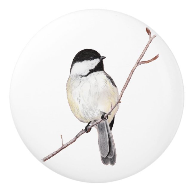 Chickadee Keramikknauf (Vorderseite)