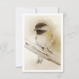 Chickadee Mitteilungskarte