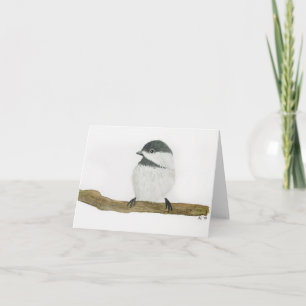 Chickadee-Mitteilungskarten Karte