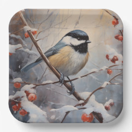 Chickadee Pappteller