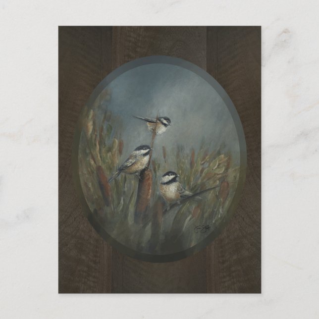 Chickadee Pond Postkarte (Vorderseite)