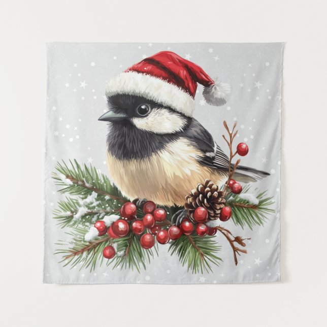 Chickadee Tapestry Wandteppich (Vorderseite)