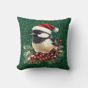 Chickadee Throw Kissen