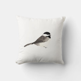 Chickadee-Vogel-Kunst Kissen
