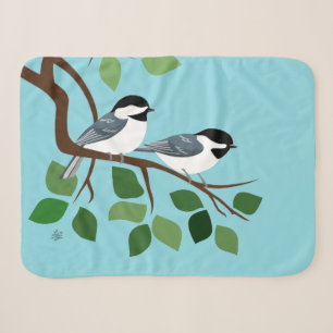 Chickadee-Vogel-Kunst Serpa Decken