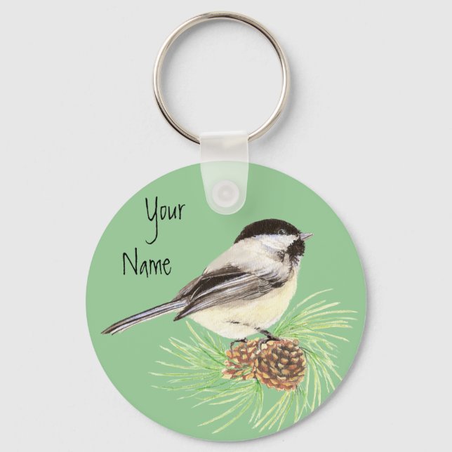 Chickadee - Vogel - Natur Schlüsselanhänger (Vorderseite)