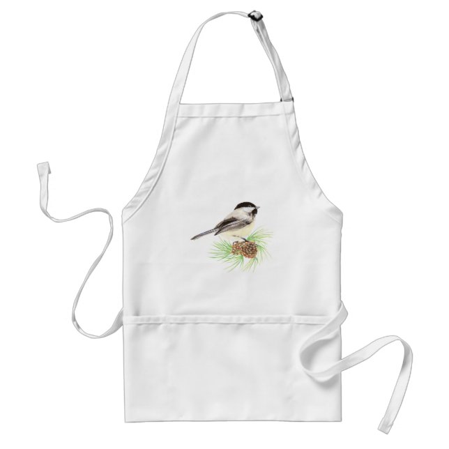 Chickadee - Vogel - Natur Schürze (Vorne)