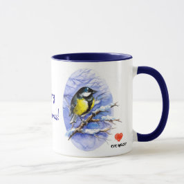 Chickadee Weihnachtsfeier Tasse