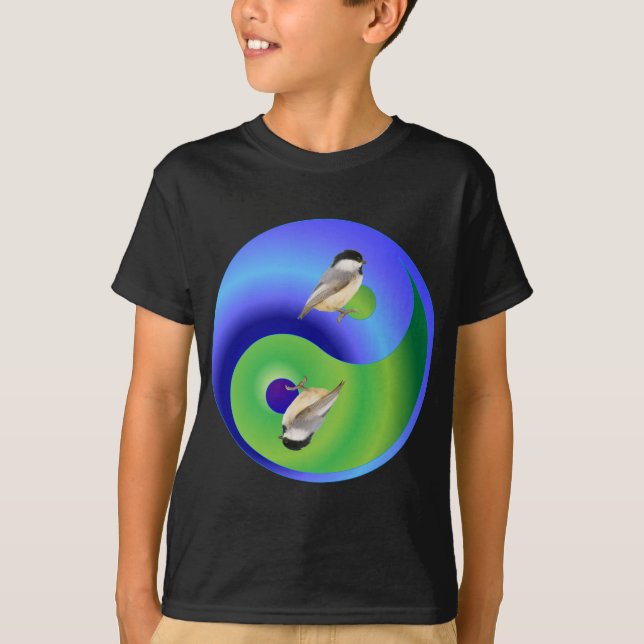 Chickadee Yin Yang T-Shirt (Vorderseite)