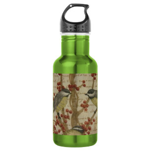Chickadees Edelstahlflasche