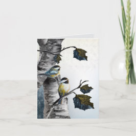 "Chickadees" [Entwurf 2] Klein Karte