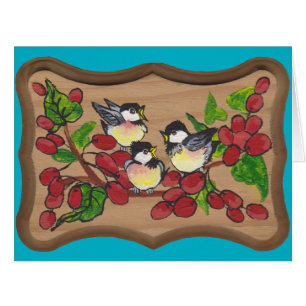 chickadees et baies