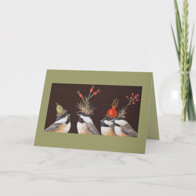 Chickadekarte Karte (Vorderseite)