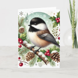Chickadeo Holiday Card Dankeskarte
