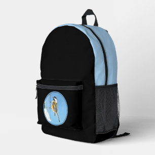 Chickadeon Feeder - Original Wild Bird Art Bedruckter Rucksack