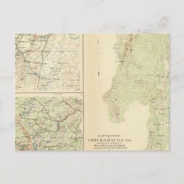Chickamauga Postkarte (Vorderseite)