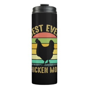 Chicken Art Beste Mama für Hühner Thermosbecher