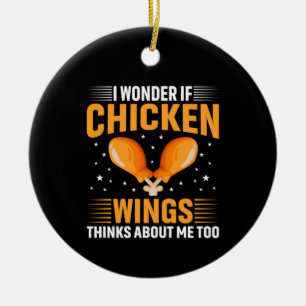 Chicken Art Chicken Wing Keramik Ornament