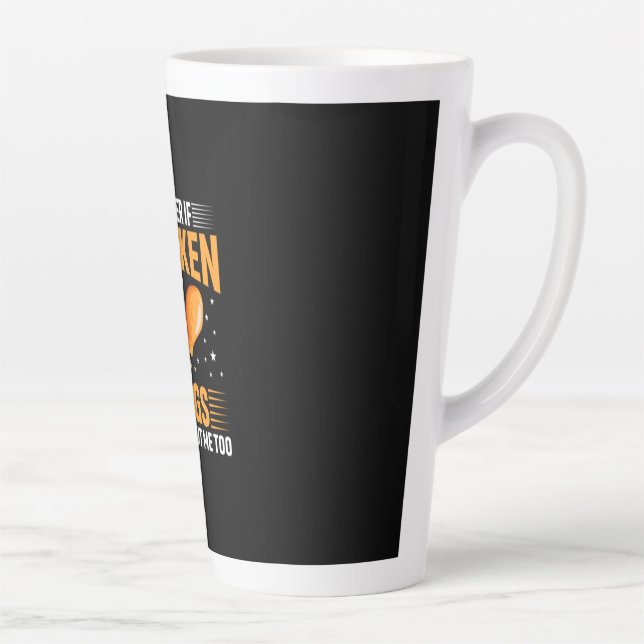 Chicken Art Chicken Wing Milchtasse (Rechts)