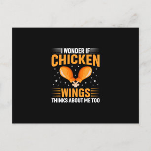 Chicken Art Chicken Wing Postkarte