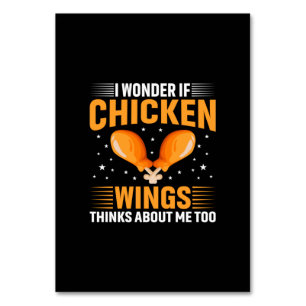 Chicken Art Chicken Wing Tischnummer
