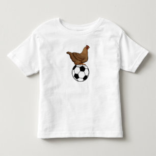 Chicken at Soccer Sports Kleinkind T-shirt