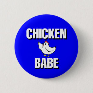 Chicken Babe Jeopardy - The Golden Girls Button