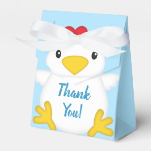 Chicken Baby Shower Blue Boy Geschenkschachtel