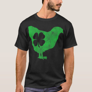 Chicken Bird Hen Kleeblatt St T-Shirt