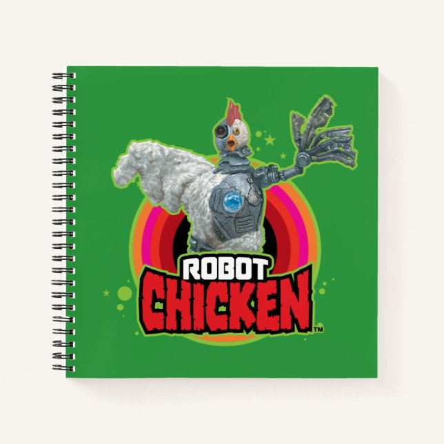 Chicken Character Logo Notizbuch (Vorderseite)