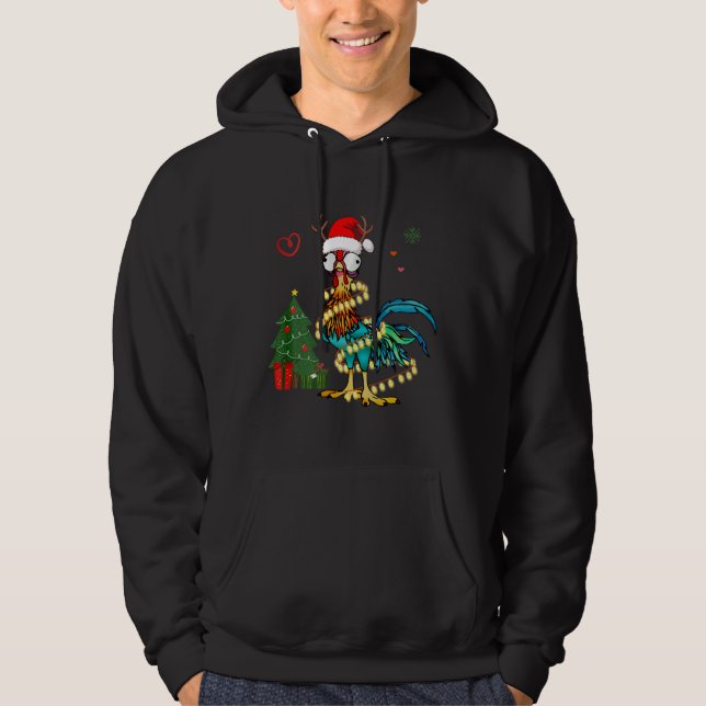 Chicken Christm Hoodie (Vorderseite)