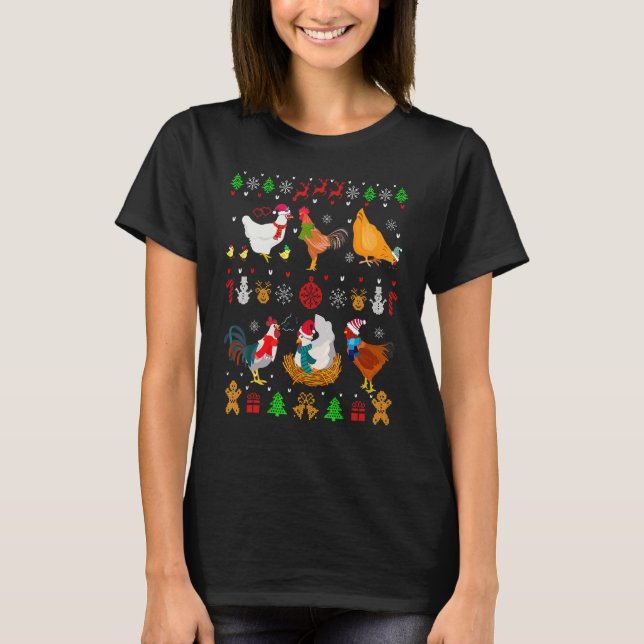 Chicken Collection Weihnachten Pulli (Vorderseite)