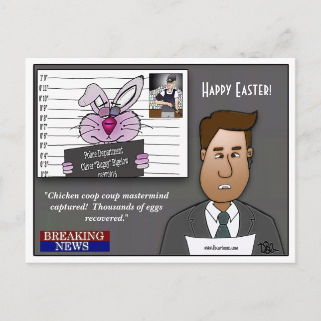 Chicken Coop Coup Mastermind Feiertagspostkarte (Vorderseite)