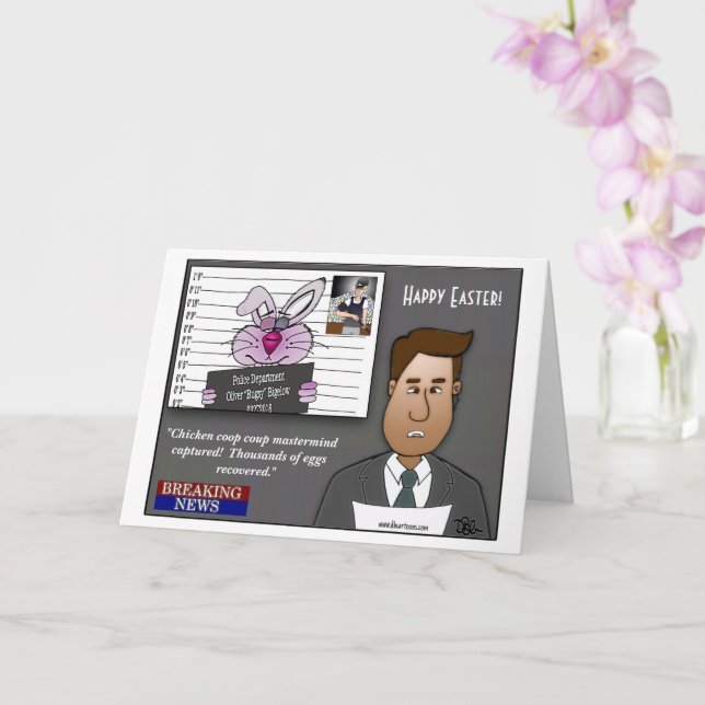 Chicken Coop Coup Mastermine Faltkarte Karte (Orchidee)