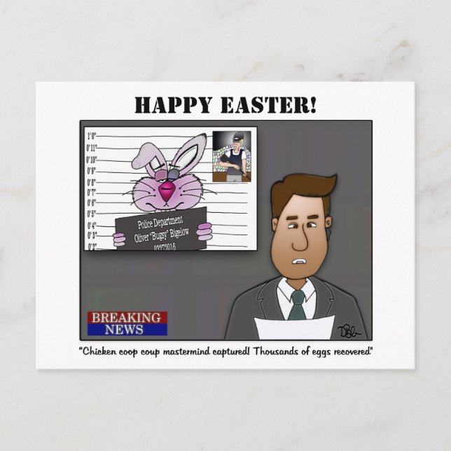 Chicken Coop Coup Osterfeiertag Postkarte (Vorderseite)