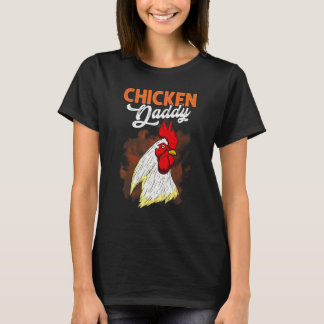 Chicken Daddy Motif T-Shirt