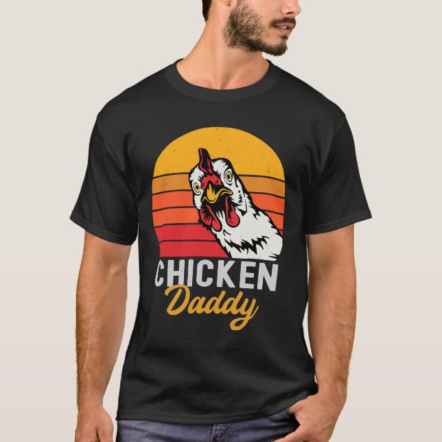 Chicken Daddy Vintage Farmer   T-Shirt (Vorderseite)