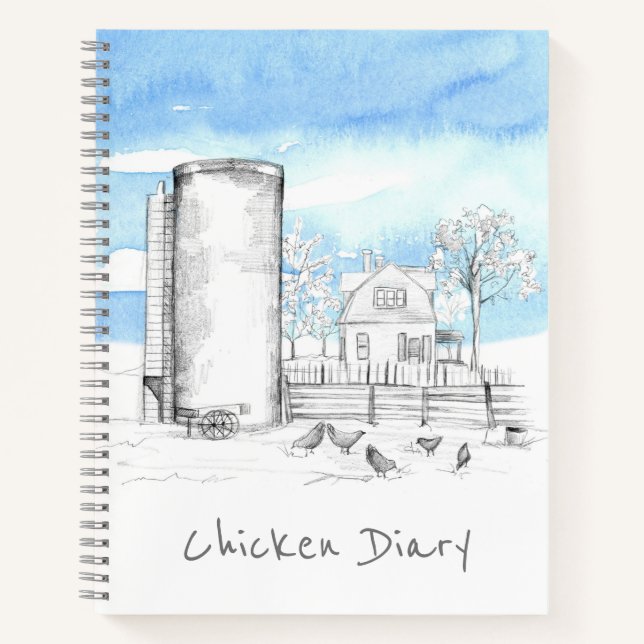 Chicken Diary Bauernhof Frische Eier Business Notizbuch (Vorderseite)