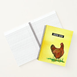 Chicken Diary Rhode Island Red Hen Business Notizbuch