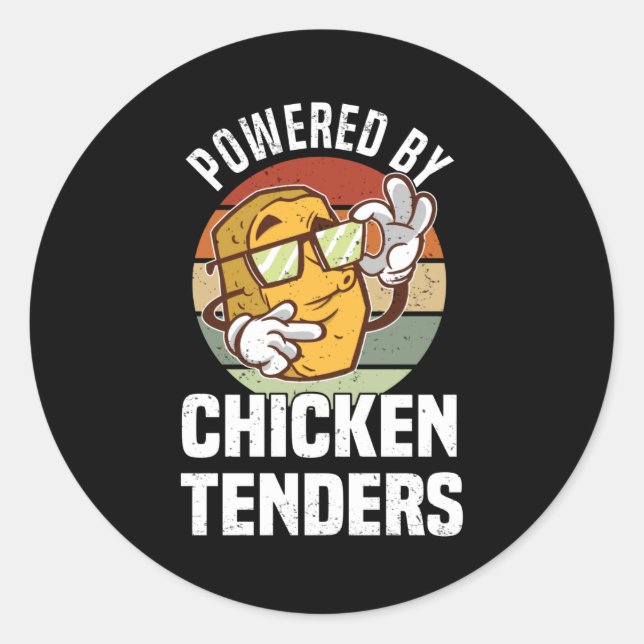 Chicken Diet Breakfast Chicken Nuggets Fan Runder Aufkleber (Vorderseite)