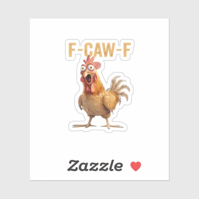 Chicken F-Caw-F Klassiker Aufkleber (Blatt)