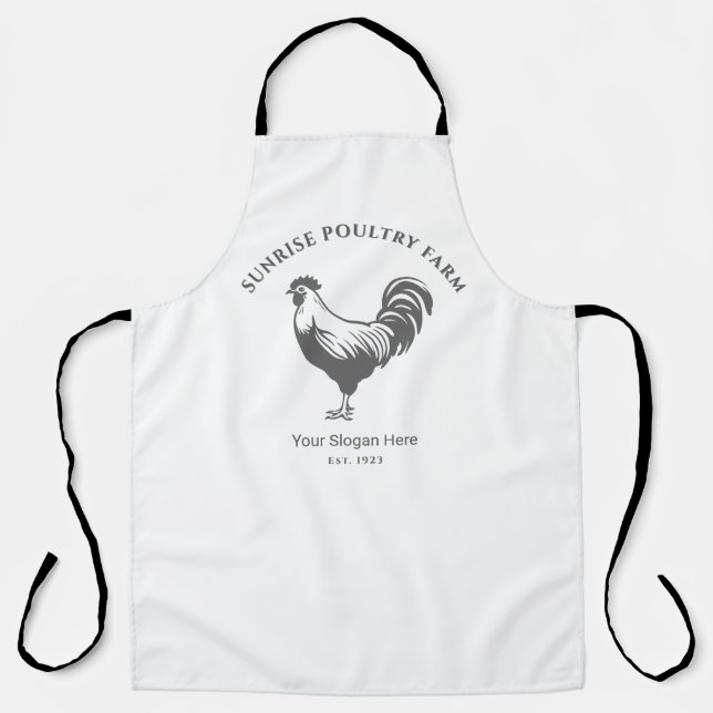 Chicken Farm House All-Over Print Apron Schürze (Vorderseite)