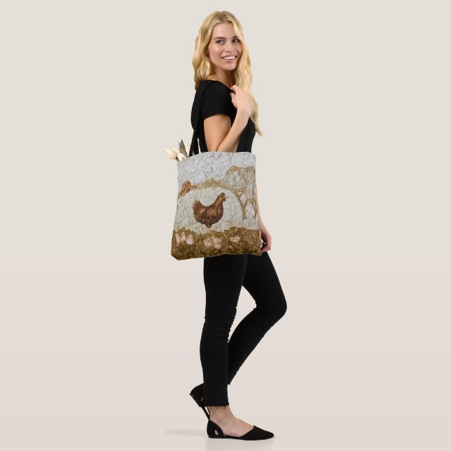 Chicken Farm Tote Bag Full Print Tasche (Am Model)