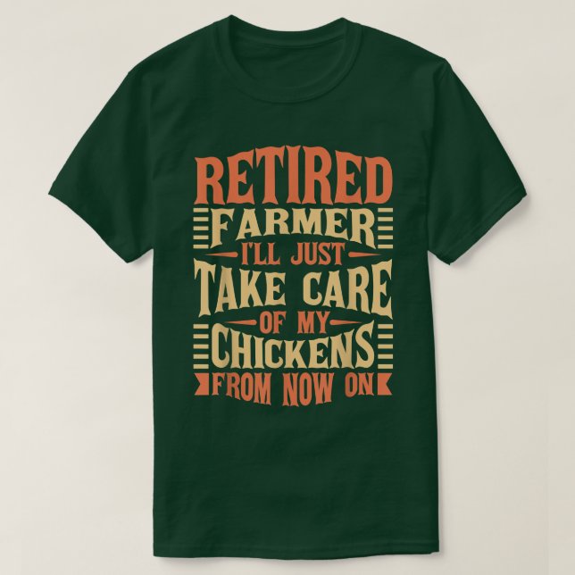 Chicken Farmer Hen  T-Shirt (Design vorne)