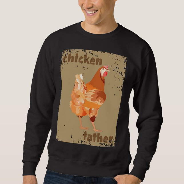 Chicken Father Creme Crunsh Sweatshirt (Vorderseite)